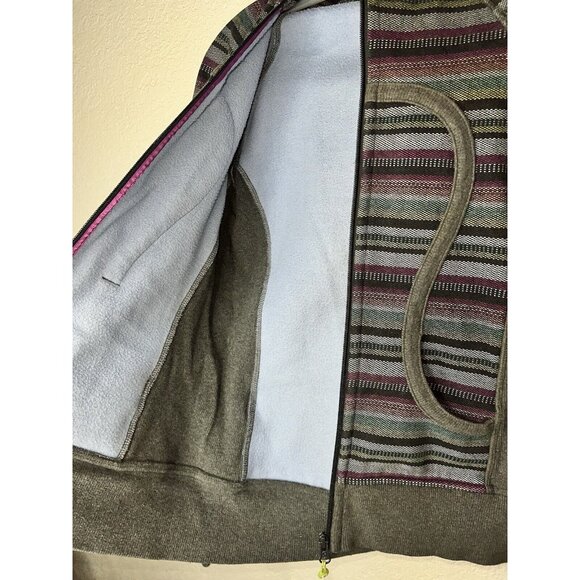 lululemon athletica Striped Gray and Purple Hoodie - Picture 7 of 8